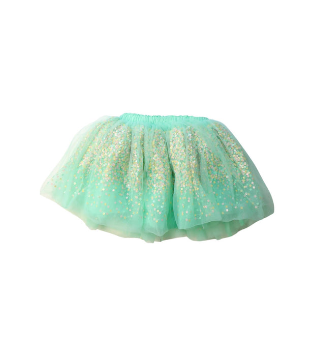 A Green Tulle Skirts from Seed in size 7Y for girl. (Back View)
