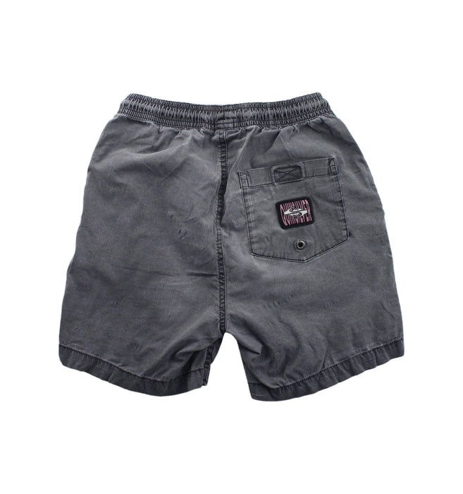 A Grey Shorts from Quiksilver in size 10Y for boy. (Back View)