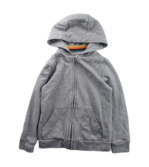 A Grey Zippered Sweatshirts from Paul Smith in size 8Y for boy. (Front View)