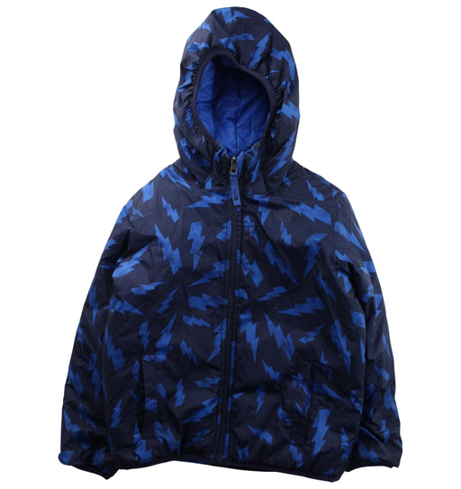 A Blue Lightweight Jackets from The North Face in size 5T for boy. (Front View)