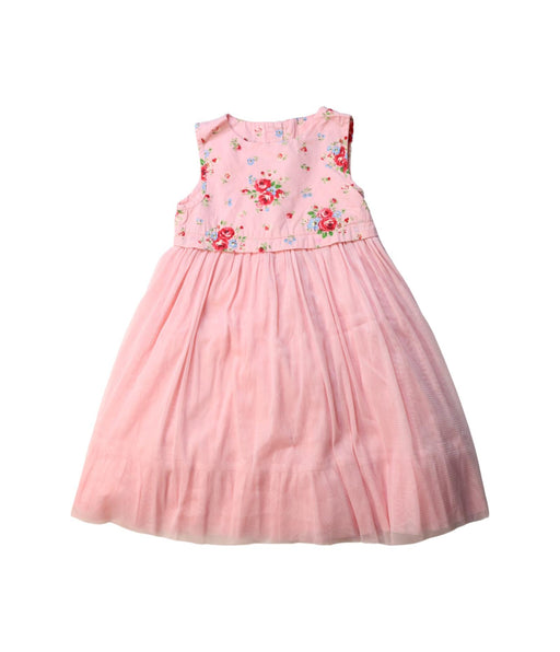 A Pink Sleeveless Dresses from Hanna Andersson in size 2T for girl. (Front View)