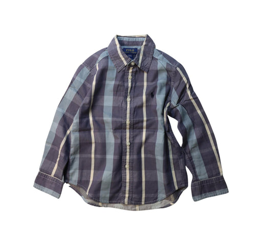 A Multicolour Long Sleeve Shirts from Polo Ralph Lauren in size 4T for boy. (Front View)
