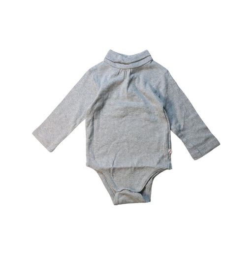 A Grey Long Sleeve Bodysuits from Jacadi in size 6-12M for girl. (Front View)