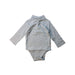 A Grey Long Sleeve Bodysuits from Jacadi in size 6-12M for girl. (Front View)