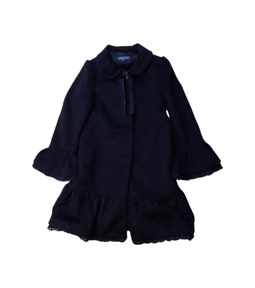 A Navy Coats from Nicholas & Bears in size 6T for girl. (Front View)
