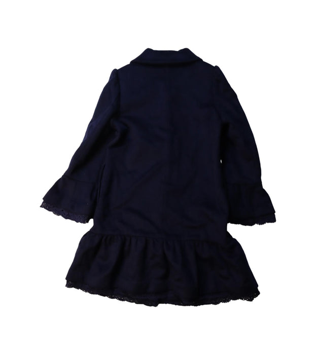 A Navy Coats from Nicholas & Bears in size 6T for girl. (Back View)