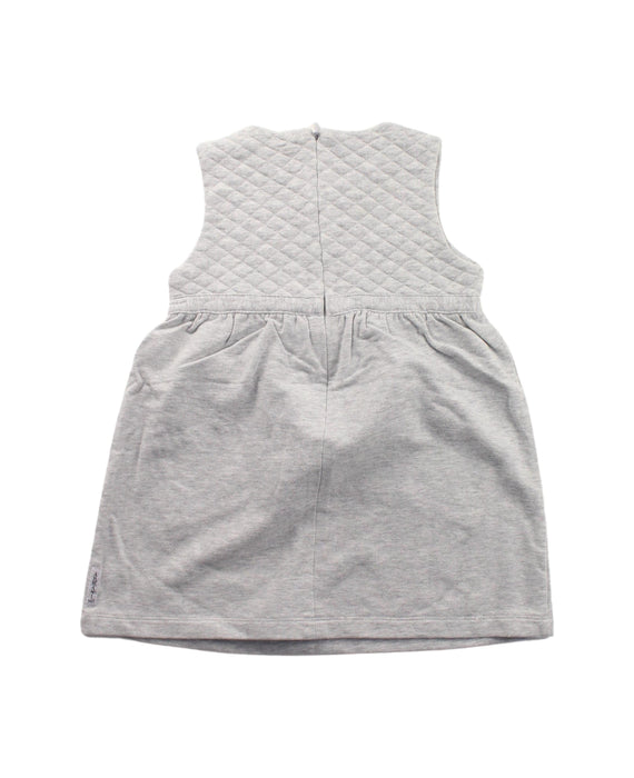 A Grey Sleeveless Dresses from Armani in size 12-18M for girl. (Back View)