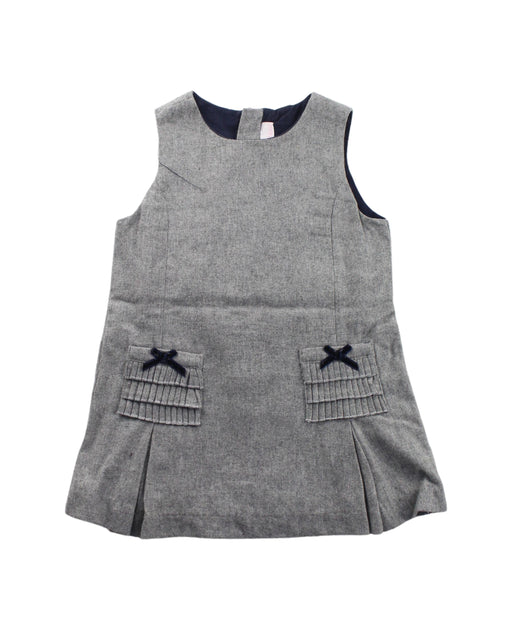 A Grey Sleeveless Dresses from Chicco in size 12-18M for girl. (Front View)