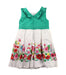 A Green Sleeveless Dresses from Mayoral in size 6T for girl. (Back View)