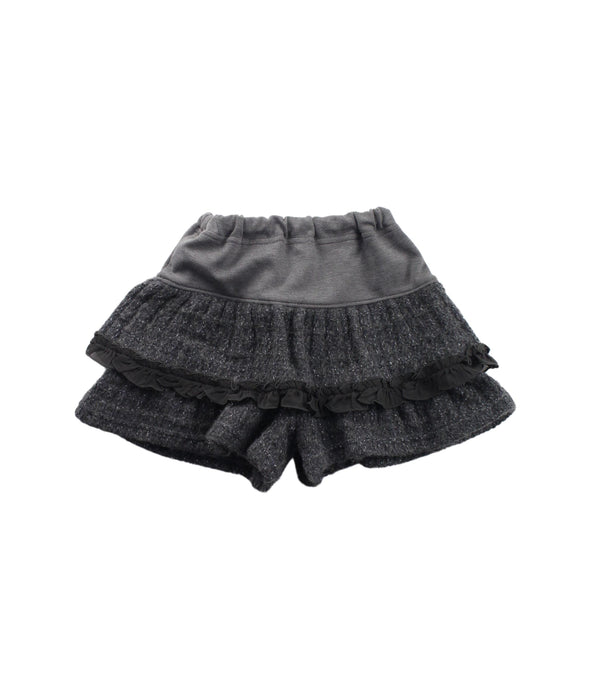A Grey Skorts from Mezzo Piano in size 5T for girl. (Back View)