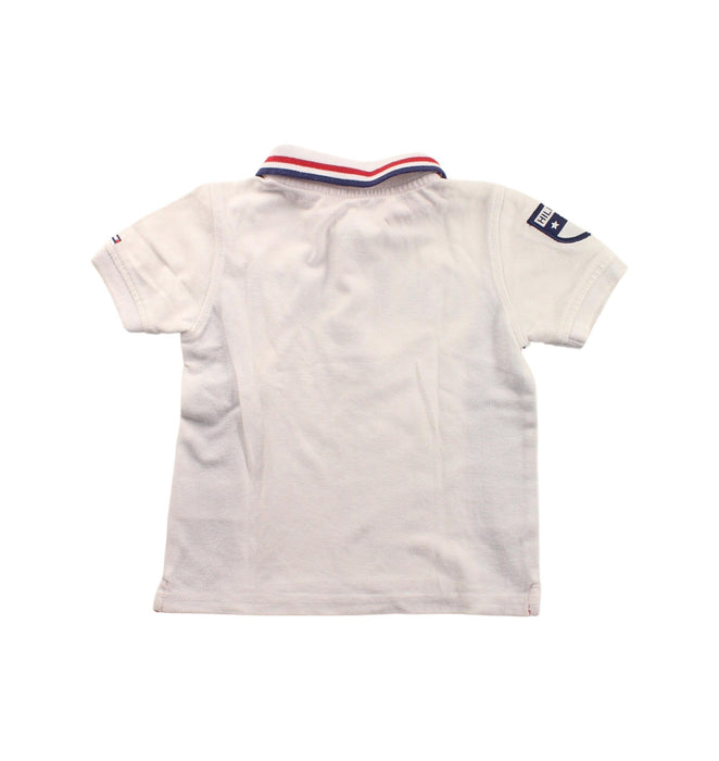 A Blue Short Sleeve Polos from Tommy Hilfiger in size 3T for boy. (Back View)