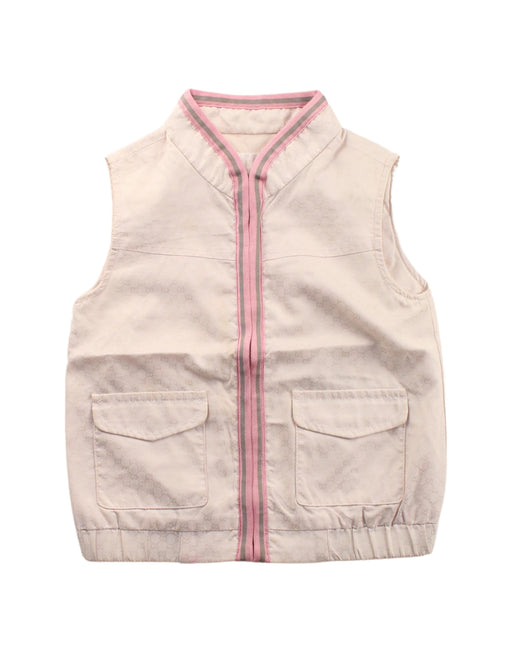 A Beige Outerwear Vests from Gucci in size 18-24M for girl. (Front View)