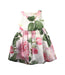 A Green Sleeveless Dresses from Monnalisa in size 4T for girl. (Front View)