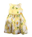 A Yellow Sleeveless Dresses from Monnalisa in size 4T for girl. (Front View)