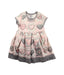 A Grey Short Sleeve Dresses from Monnalisa in size 3T for girl. (Front View)