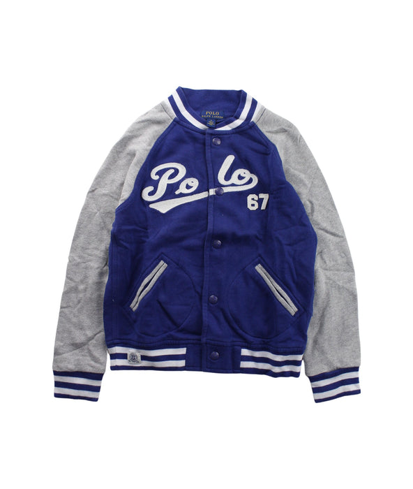 A Blue Cardigans from Polo Ralph Lauren in size 6T for boy. (Front View)