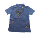A Blue Short Sleeve Polos from Polo Ralph Lauren in size 6T for boy. (Back View)