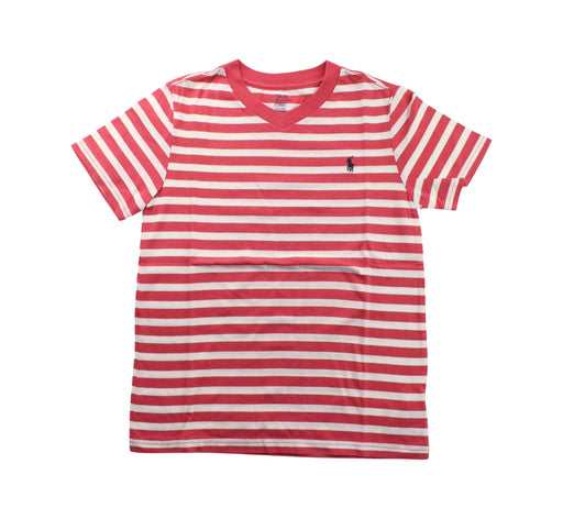 A Red Short Sleeve T Shirts from Polo Ralph Lauren in size 7Y for boy. (Front View)