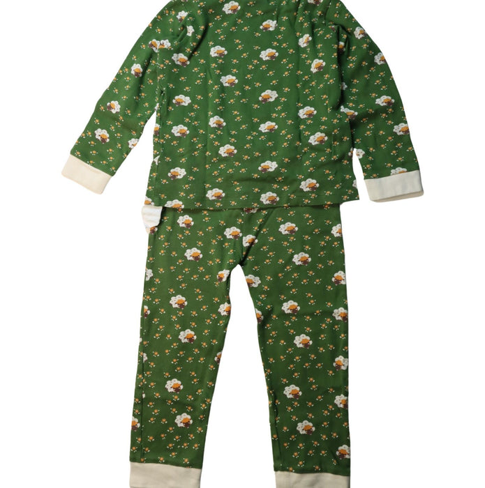 A Multicolour Pyjama Sets from Little Green Radicals in size 5T for girl. (Back View)