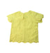 A Yellow Short Sleeve Tops from Seed in size 4T for girl. (Back View)