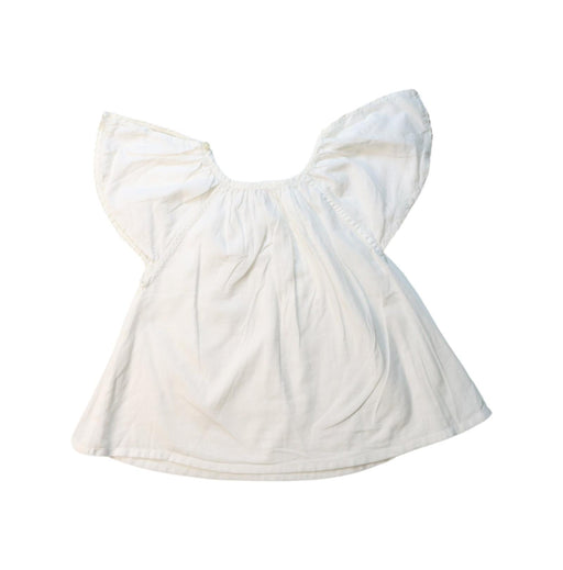 A White Short Sleeve Tops from Ketiketa in size 4T for girl. (Front View)