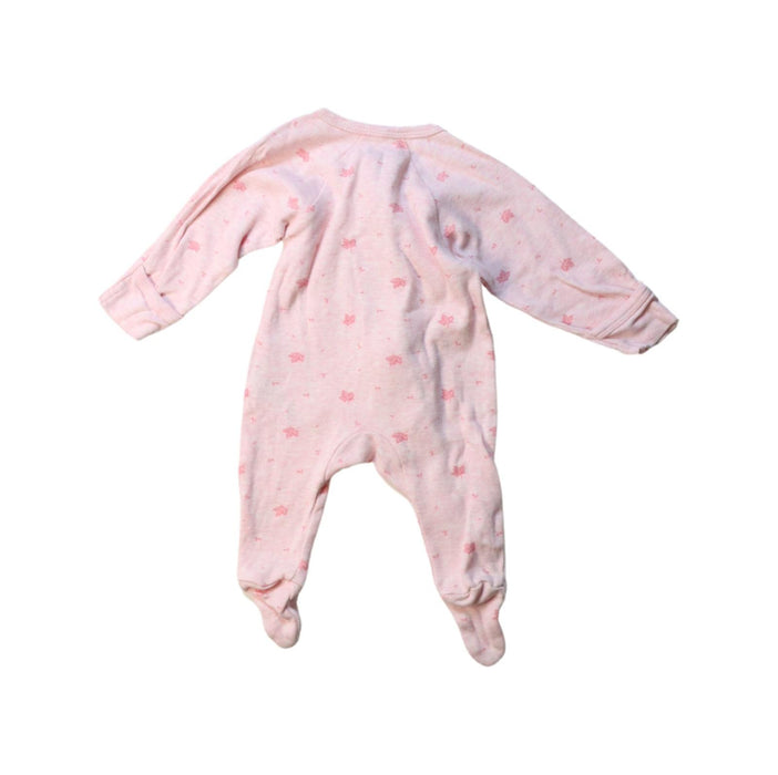 A Pink Onesies from Purebaby in size Newborn for girl. (Back View)
