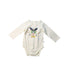 A Multicolour Long Sleeve Bodysuits from Fox & Finch in size 0-3M for girl. (Front View)