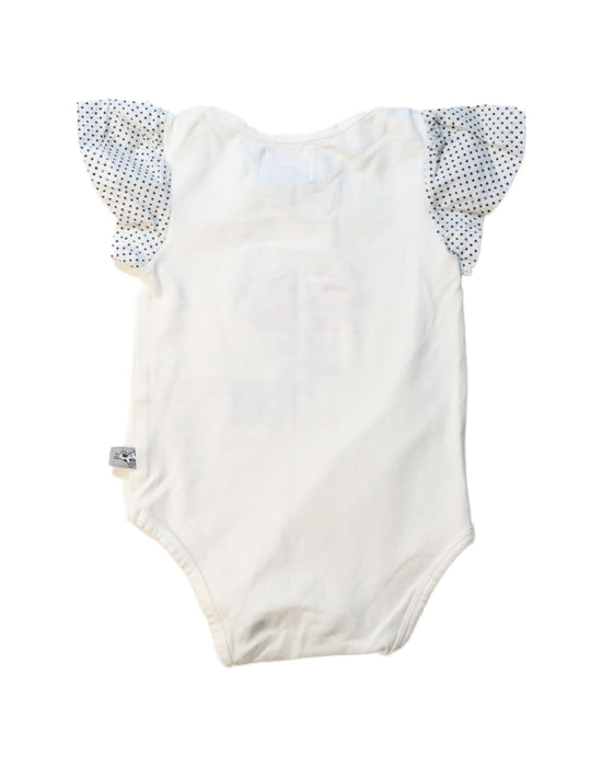 A Multicolour Short Sleeve Bodysuits from and the little dog laughed in size 3-6M for girl. (Back View)