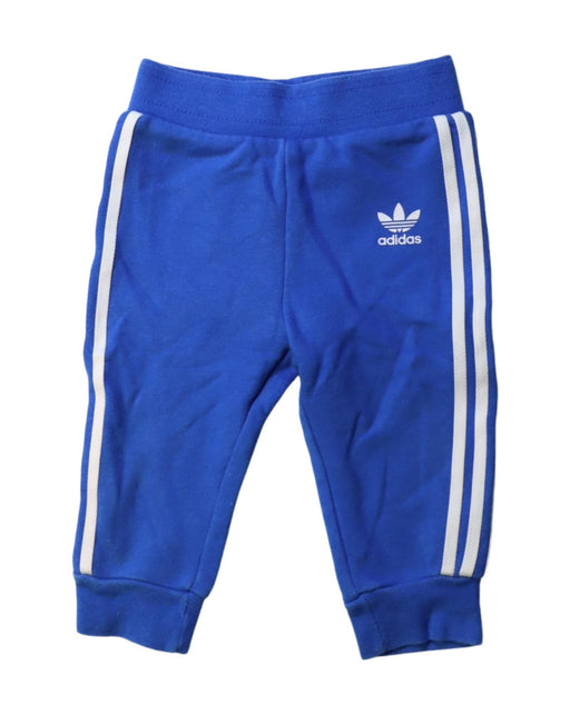 A Blue Sweatpants from Adidas in size 6-12M for boy. (Front View)