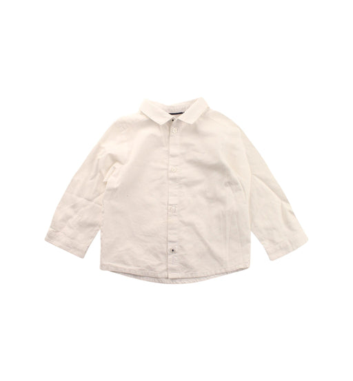 A White Long Sleeve Shirts from Jacadi in size 18-24M for boy. (Front View)