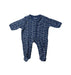 A Blue Onesies from Vertbaudet in size Newborn for boy. (Front View)