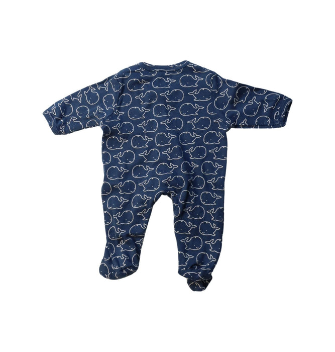 A Blue Onesies from Vertbaudet in size Newborn for boy. (Back View)