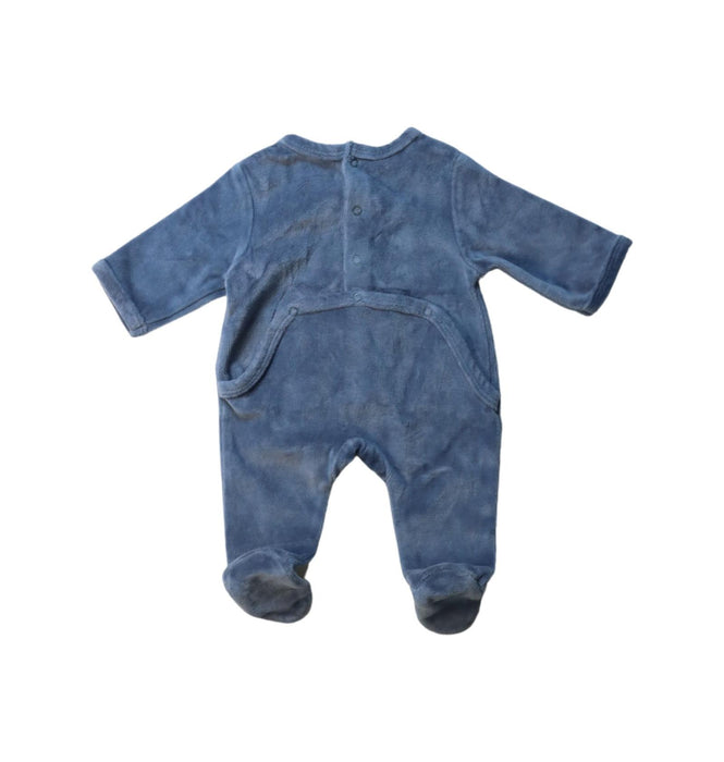 A Navy Onesies from Vertbaudet in size Newborn for boy. (Back View)