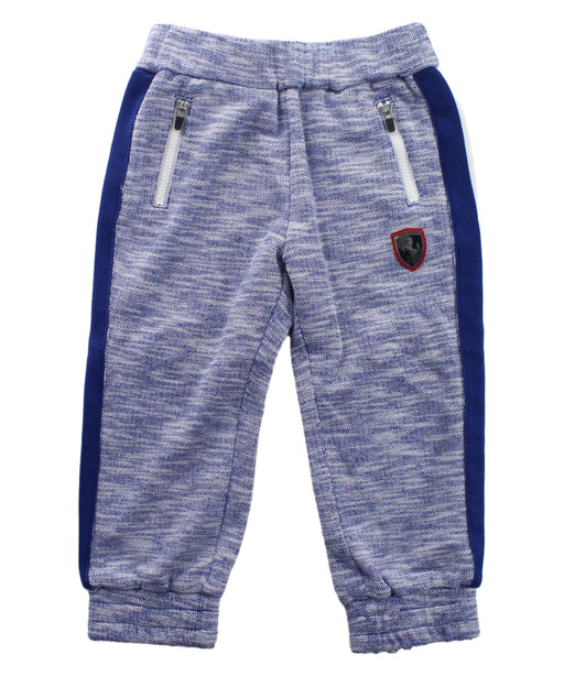 A Blue Sweatpants from Ferrari in size 6-12M for boy. (Front View)