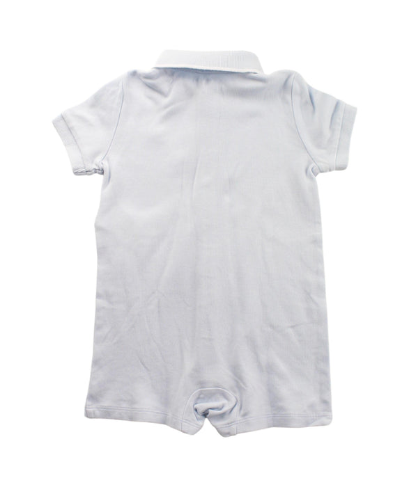 A White Short Sleeve Rompers from Ralph Lauren in size 6-12M for boy. (Back View)