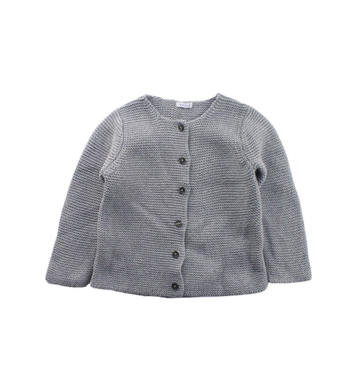 A Grey Cardigans from Bout'Chou in size 2T for girl. (Front View)