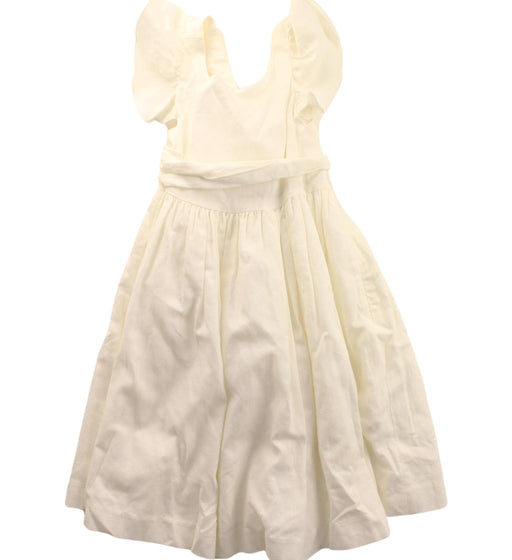 A Ivory Short Sleeve Dresses from Jacadi in size 4T for girl. (Front View)