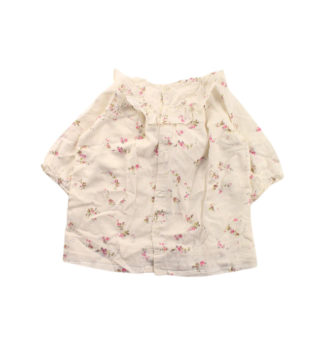 A White Short Sleeve Tops from Bonpoint in size 6-12M for girl. (Back View)