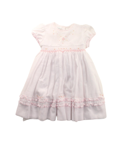 A White Short Sleeve Dresses from Sarah Louise in size 2T for girl. (Front View)