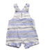 A Blue Overall Shorts from Purebaby in size 3-6M for boy. (Front View)