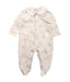 A White Onesies from Lapinou in size 6-12M for girl. (Front View)