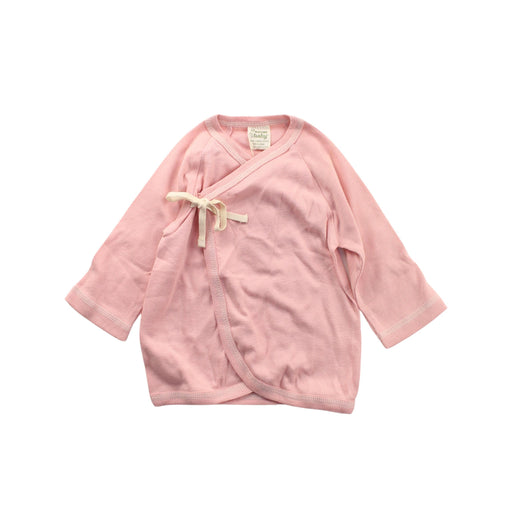 A Pink Long Sleeve Tops from Nature Baby in size 3-6M for girl. (Front View)