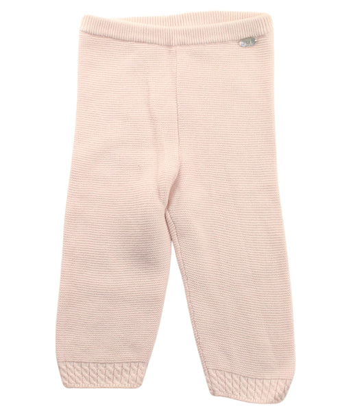A Pink Sweatpants from Tartine et Chocolat in size 6-12M for girl. (Front View)