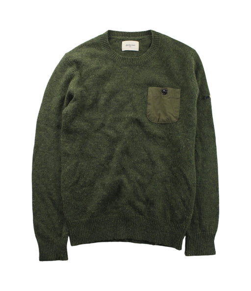 A Green Knit Sweaters from Bellerose in size 10Y for boy. (Front View)
