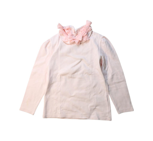 A Pink Long Sleeve Tops from Charabia in size 8Y for girl. (Front View)