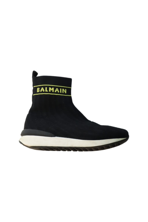 A Black Boots & Booties from Balmain in size 9Y for boy. (Front View)