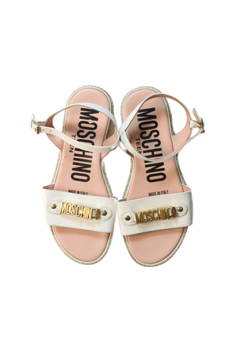 A Multicolour Sandals from Moschino in size 9Y for girl. (Back View)