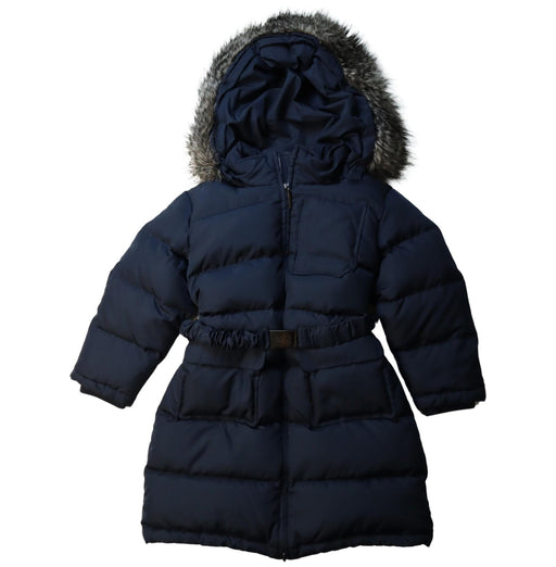 A Navy Puffer/Quilted Coats & Outerwear from Nicholas & Bears in size 4T for girl. (Front View)