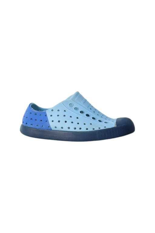 A Blue Aqua Shoes from Native Shoes in size 3T for boy. (Front View)