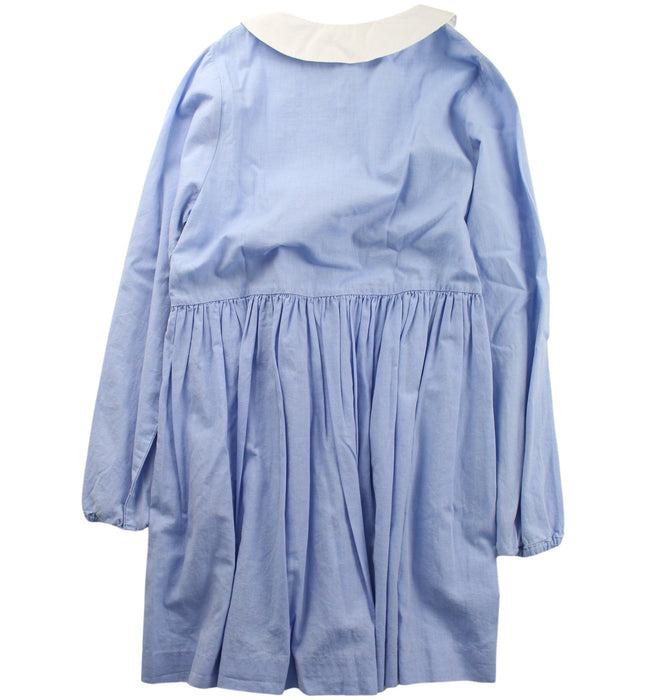 A Blue Long Sleeve Dresses from Jacadi in size 10Y for girl. (Back View)
